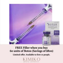 Free Filler with Botox Purchase - Black Friday