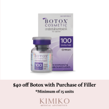 $40 off Botox with Purchase of Filler - Black Friday